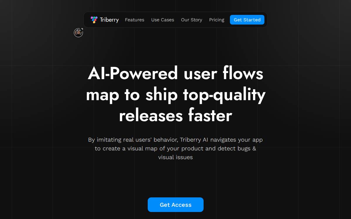 Triberry website preview