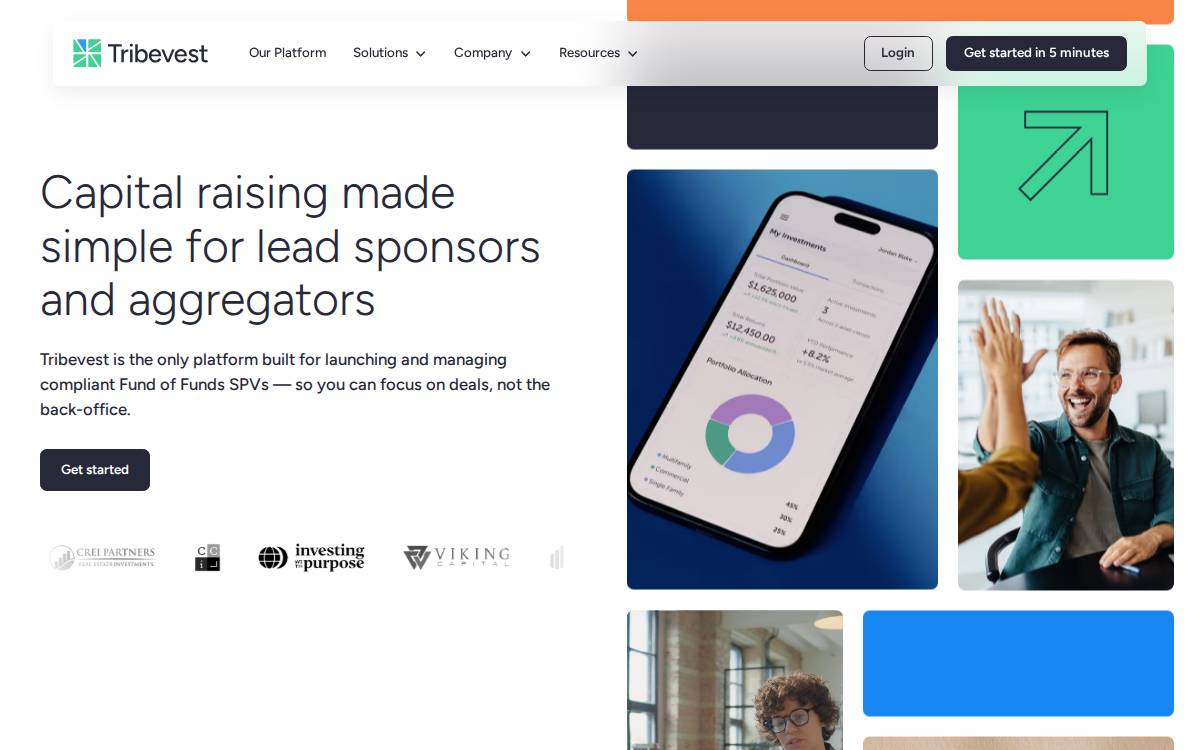 TribeVest website preview