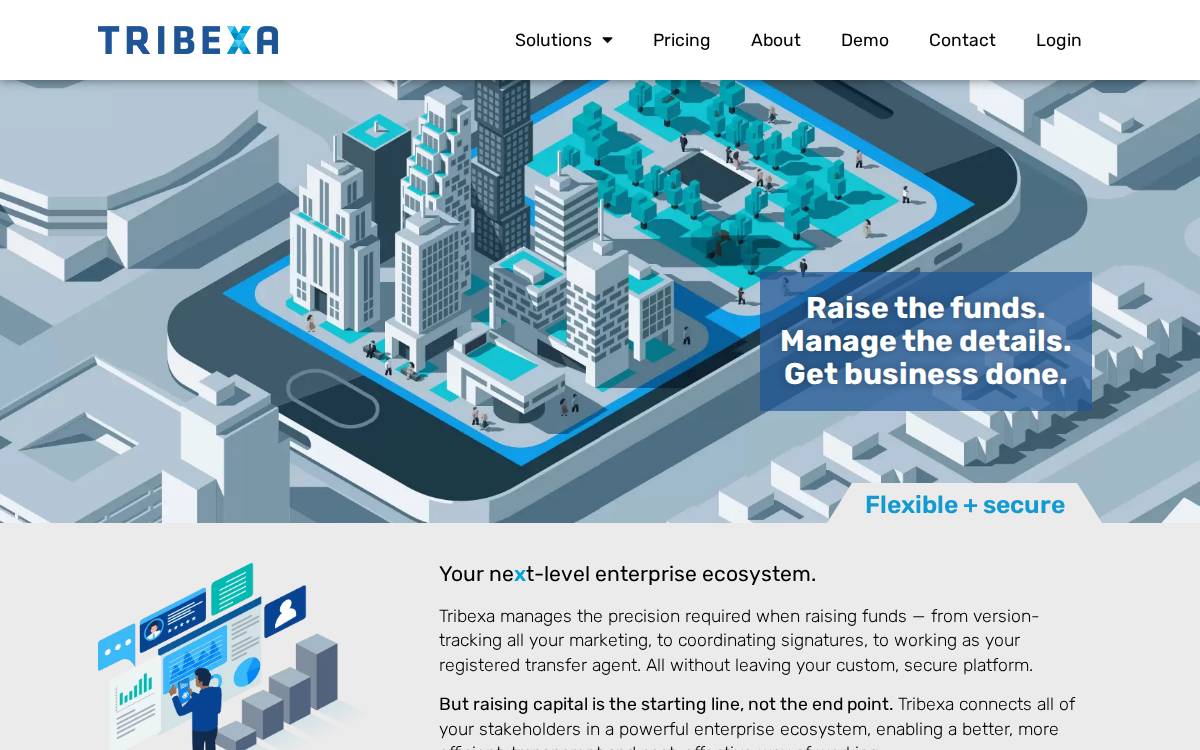 Tribexa website preview
