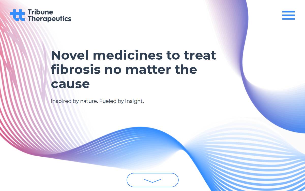 Tribune Therapeutics AB website preview