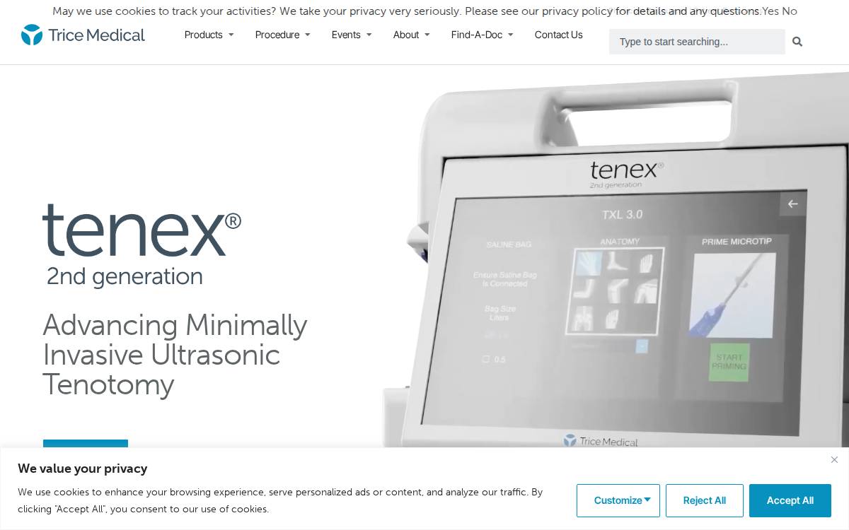 Trice Medical website preview
