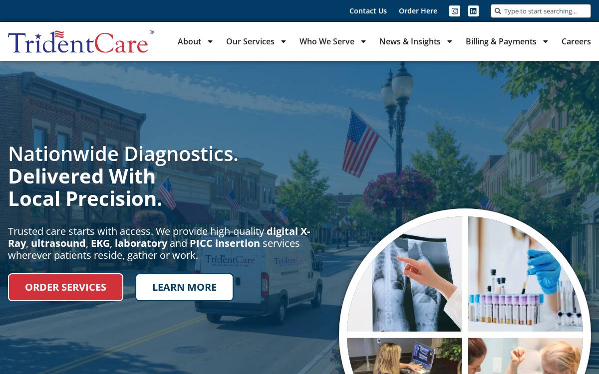Trident USA website preview