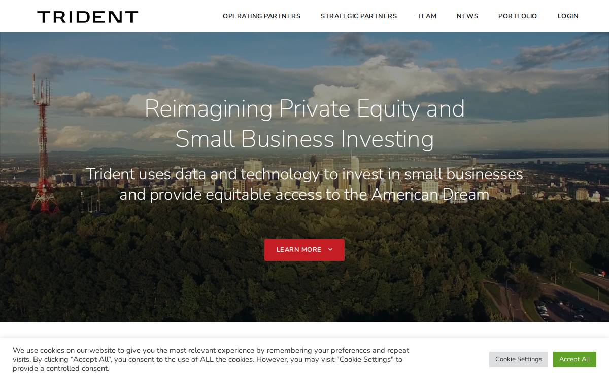 TridentX website preview