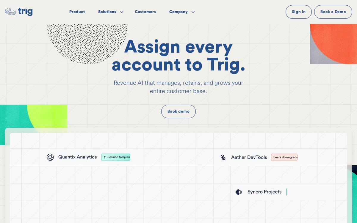 Trig website preview
