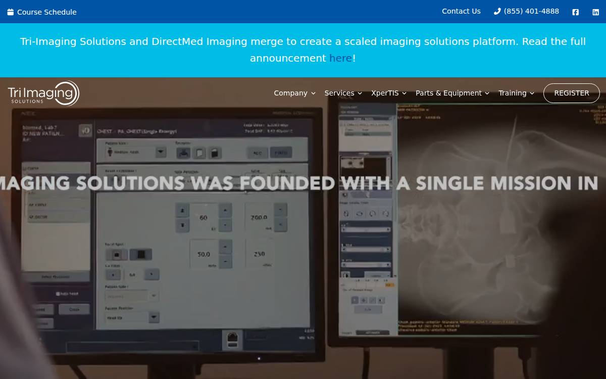 Tri-Imaging website preview