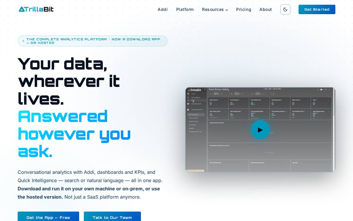 Trillabit website preview