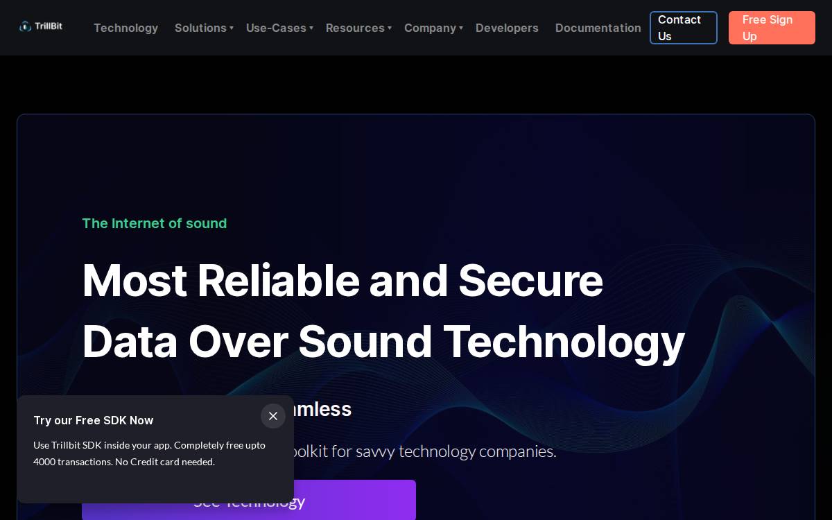 Trillbit website preview