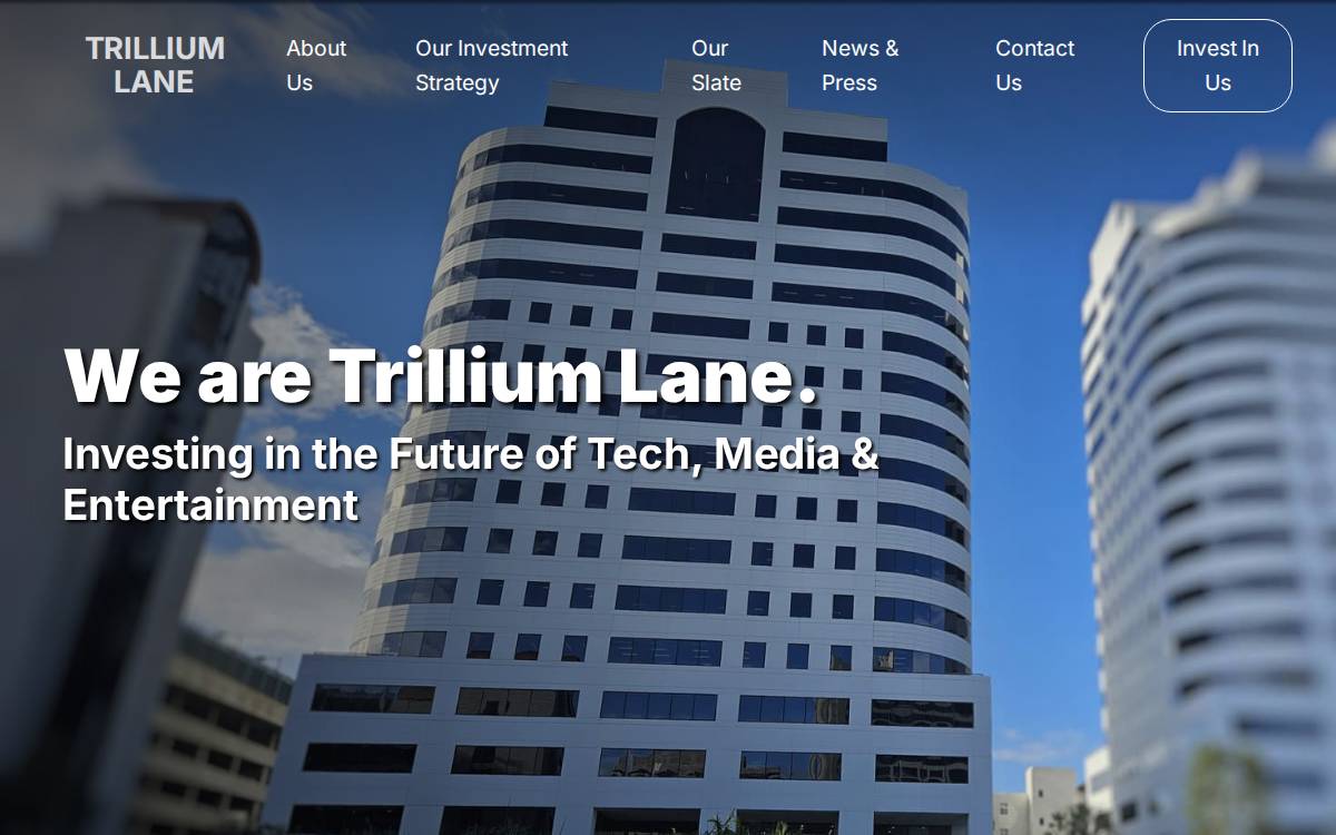 Trillium Lane website preview