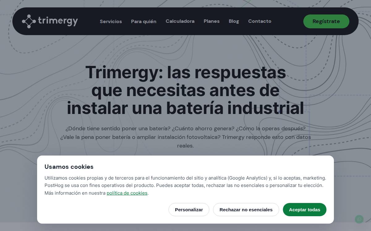Trimergy website preview