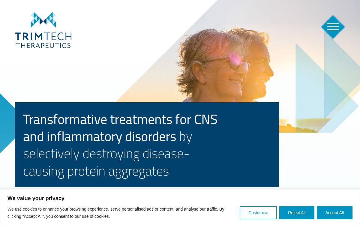TRIMTech Therapeutics website preview