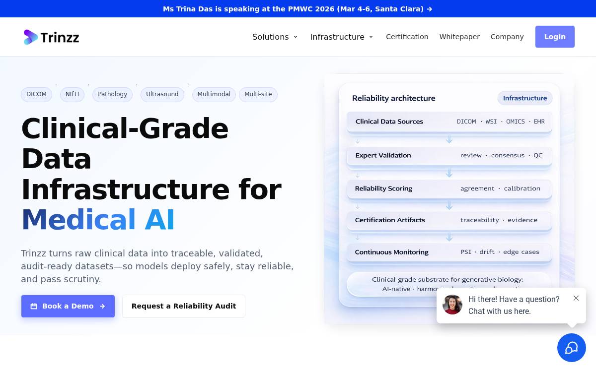 Trinzz website preview