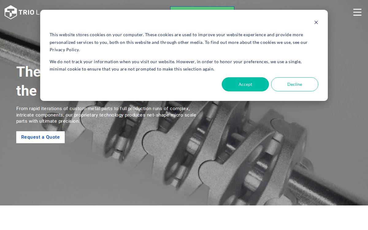 Trio Labs website preview