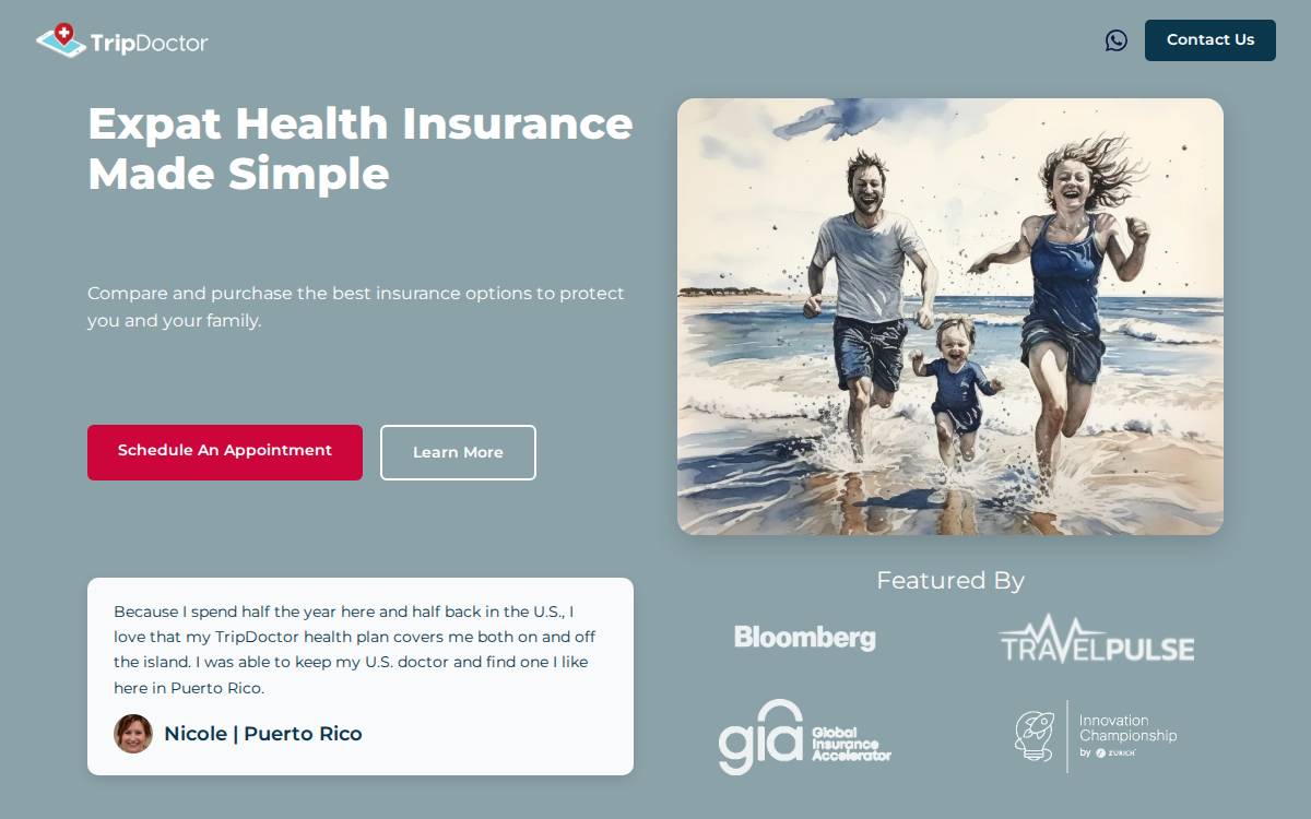 TripDoctor website preview