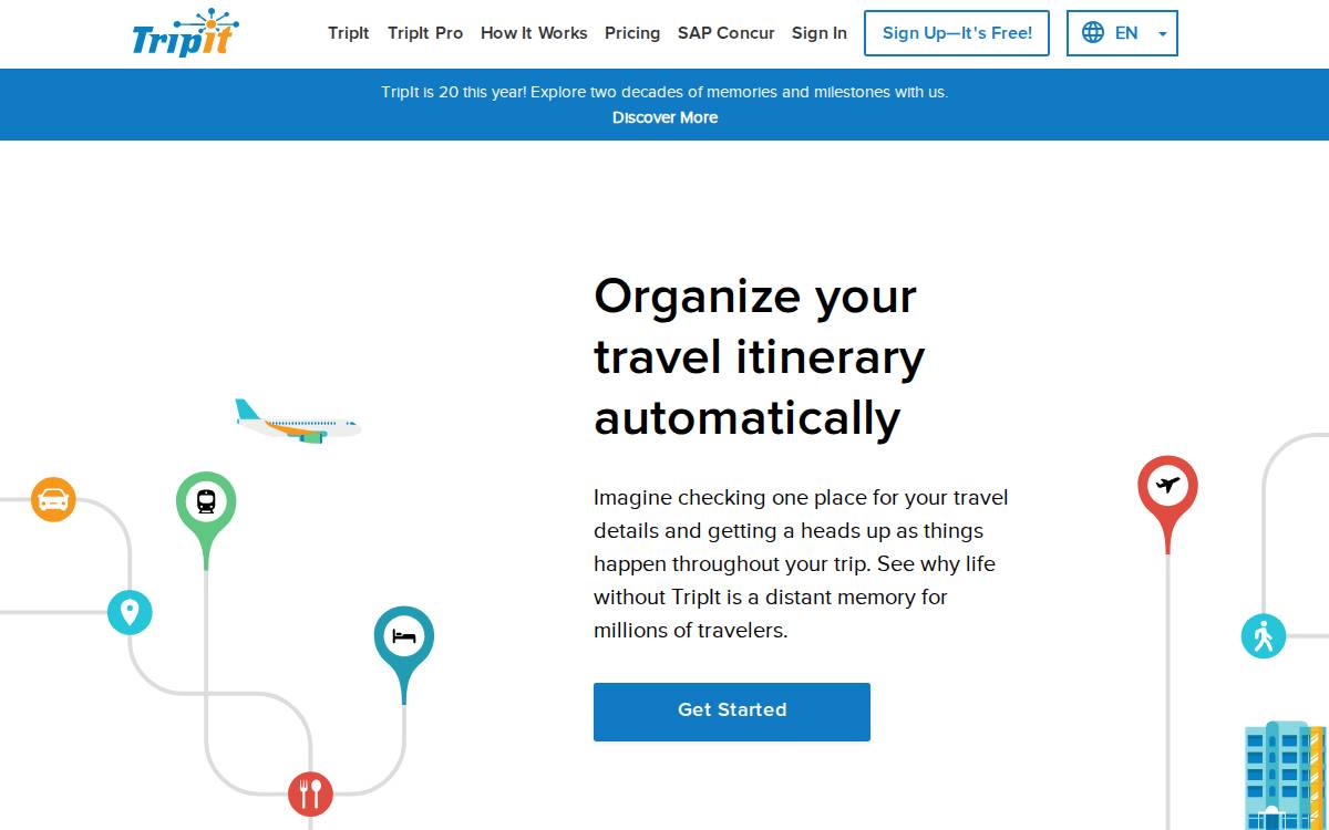 TRIPIT website preview
