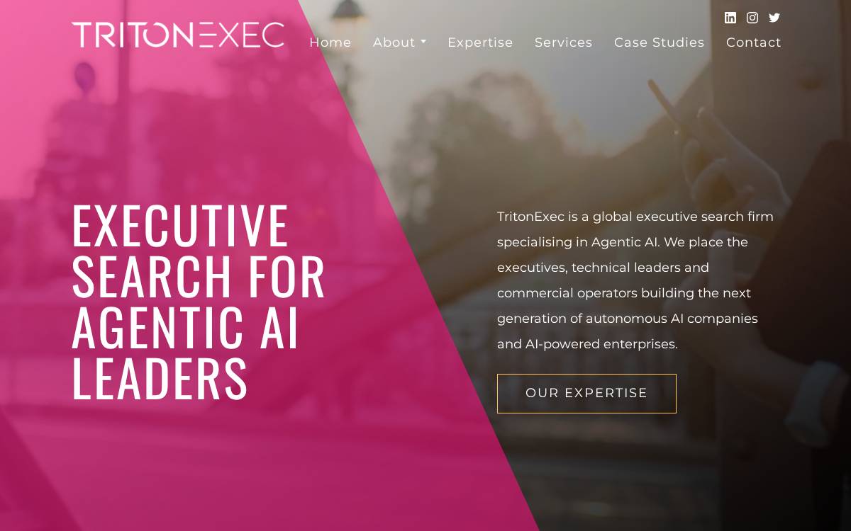 TritonExec website preview