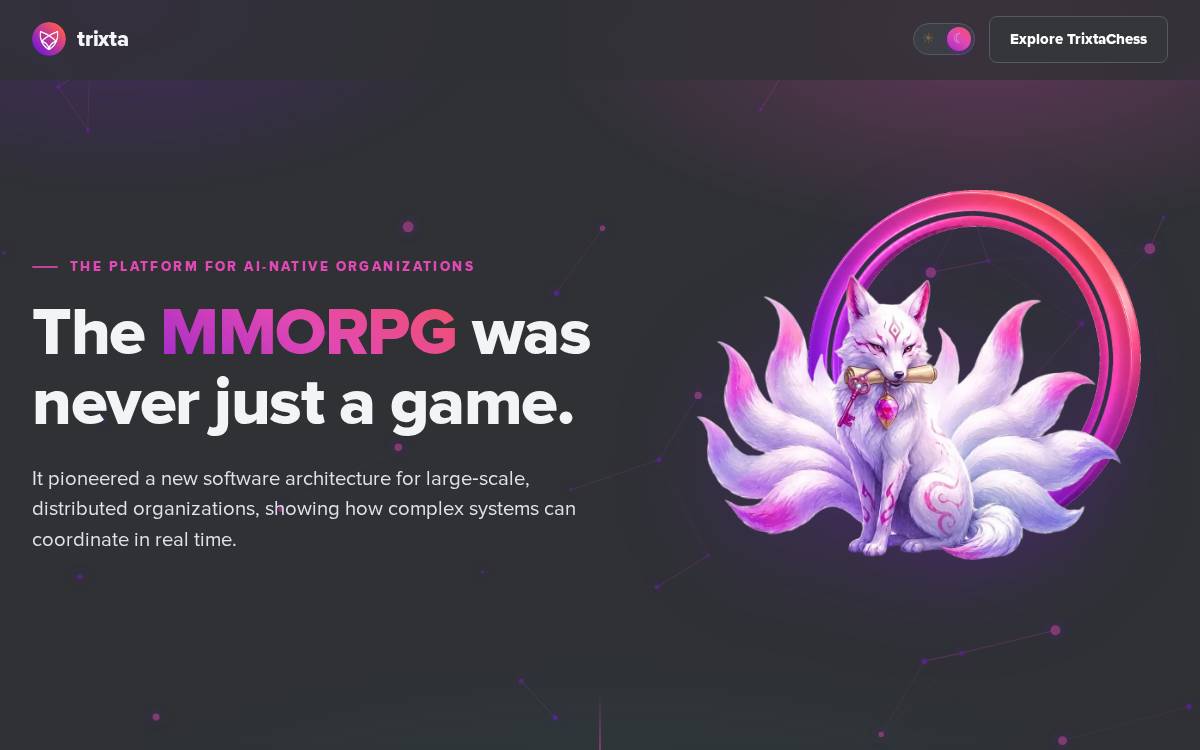Trixta website preview