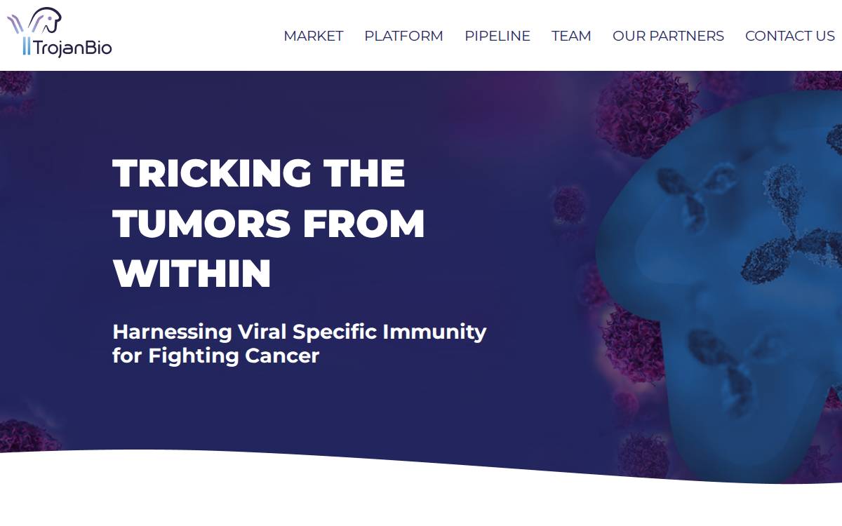 Trojan Bio website preview