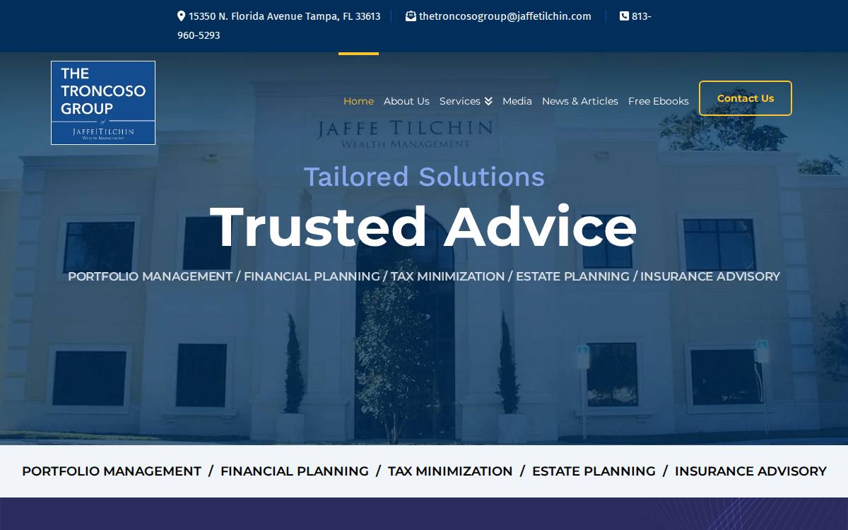 Troncoso Group website preview