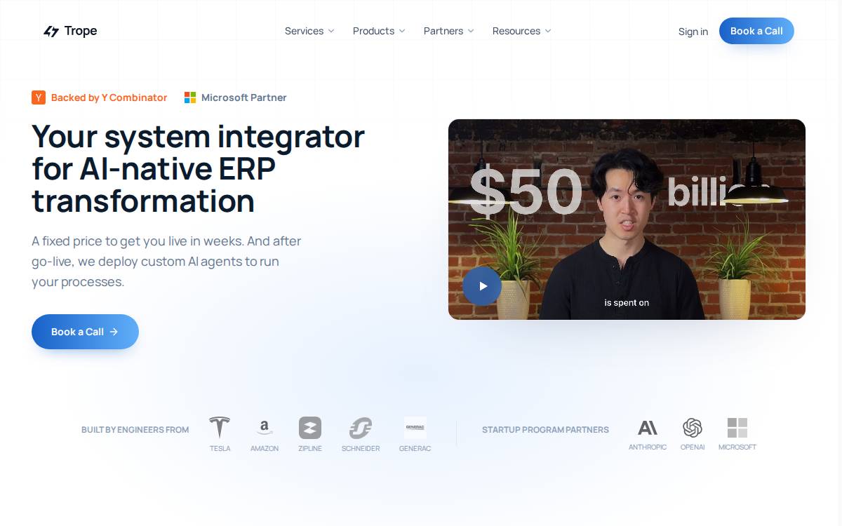 Trope website preview