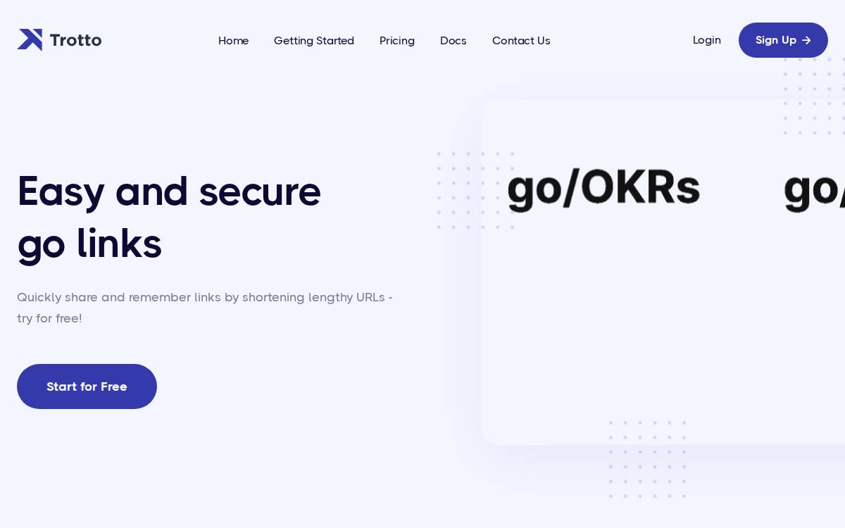 Trotto website preview