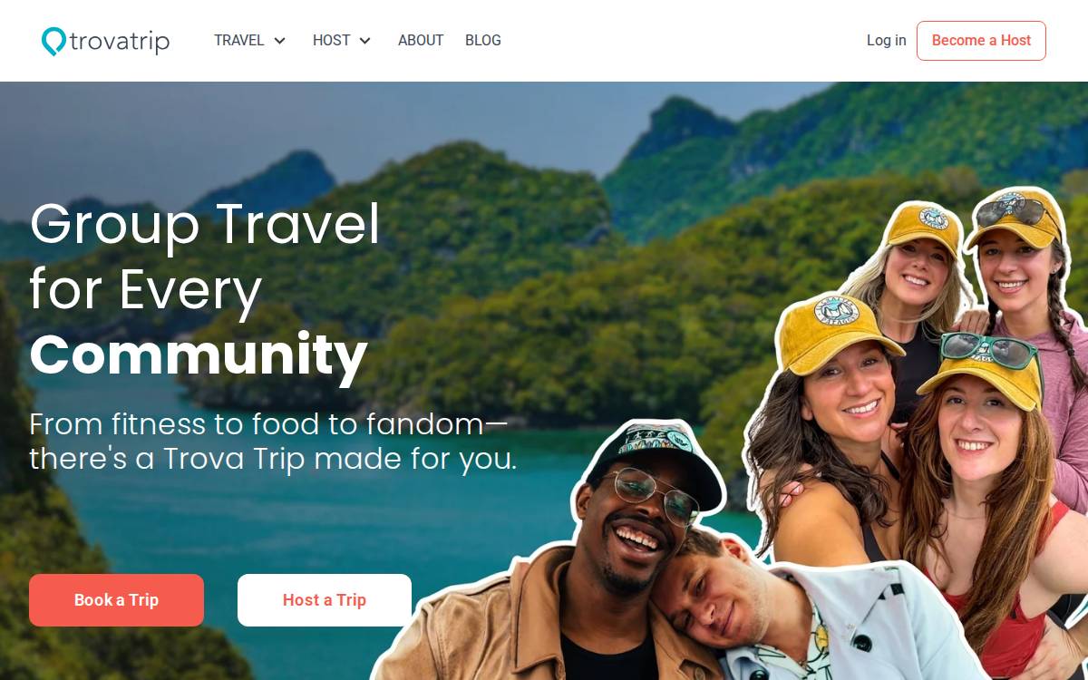 Trova Trip website preview