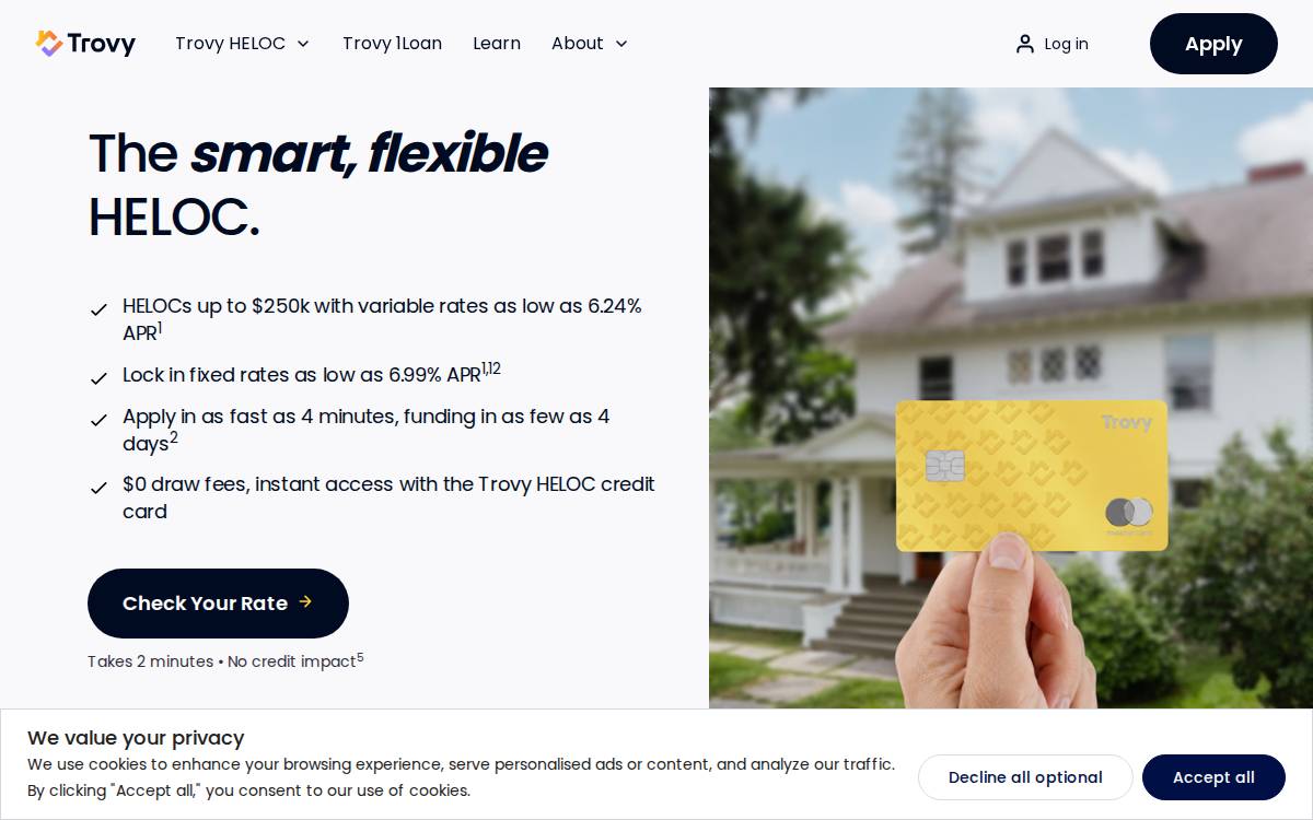 Trovy website preview