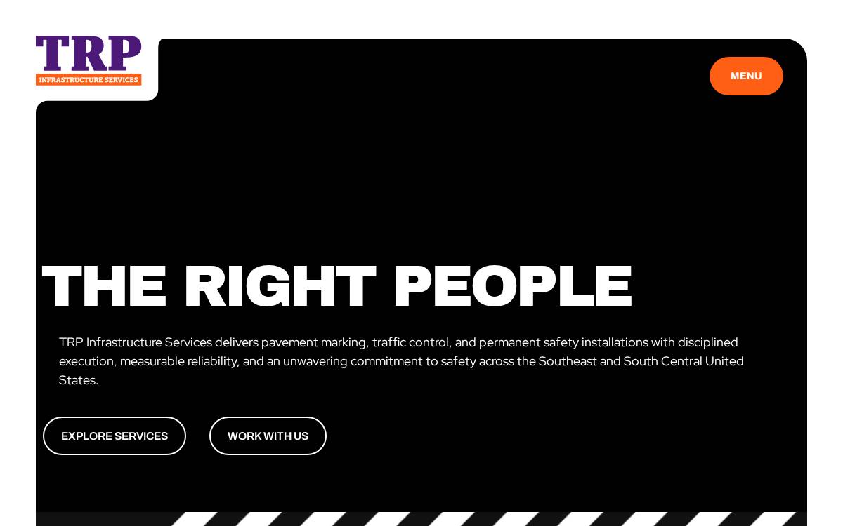 Trpinfrastructure website preview