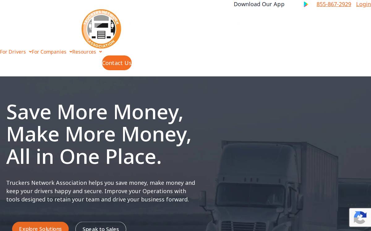 Truck Driver Power website preview