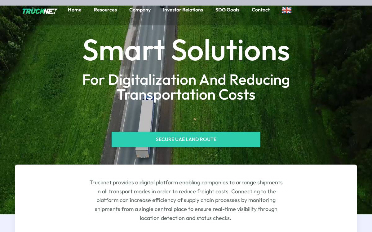 Trucknet website preview