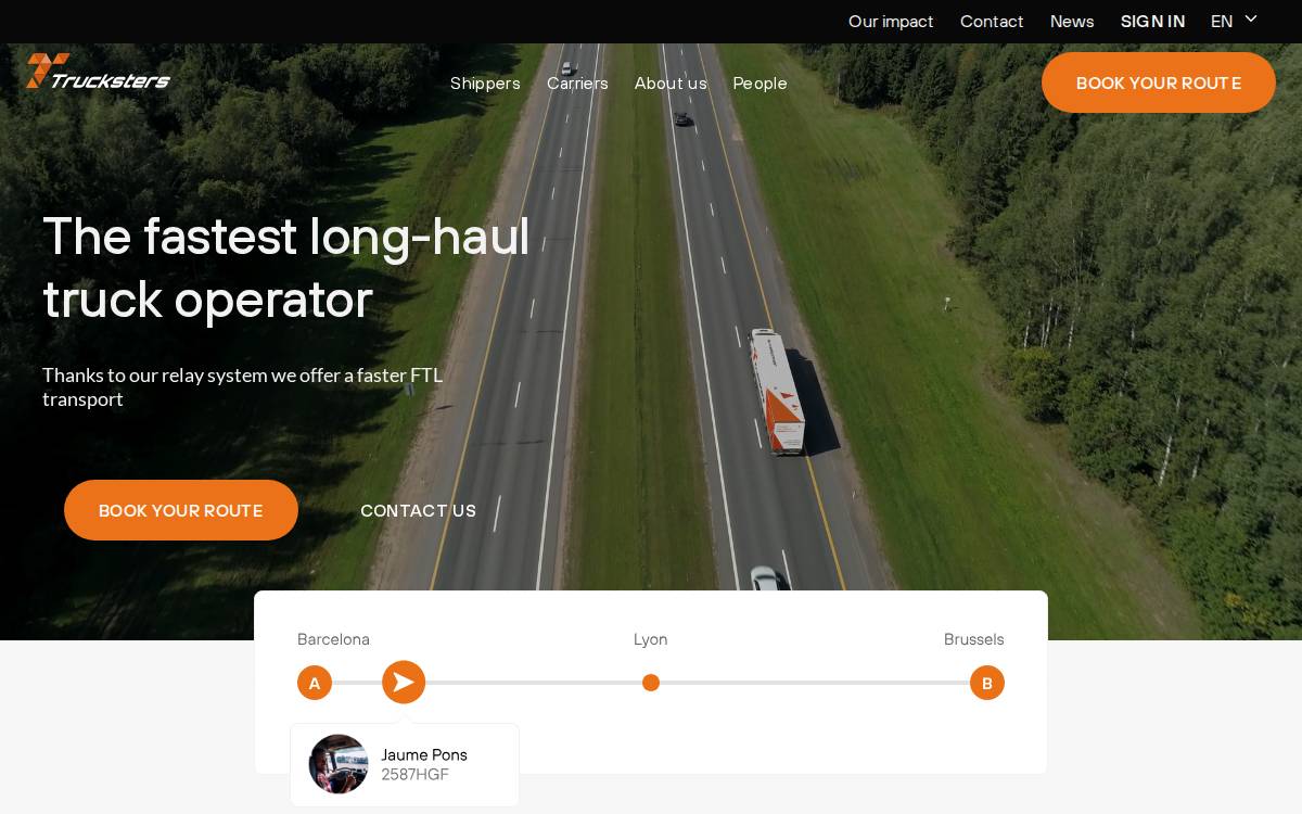 Trucksters website preview
