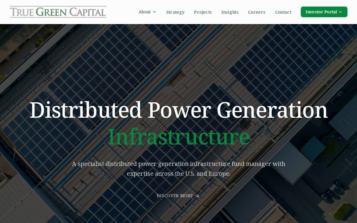 True Green Capital website preview