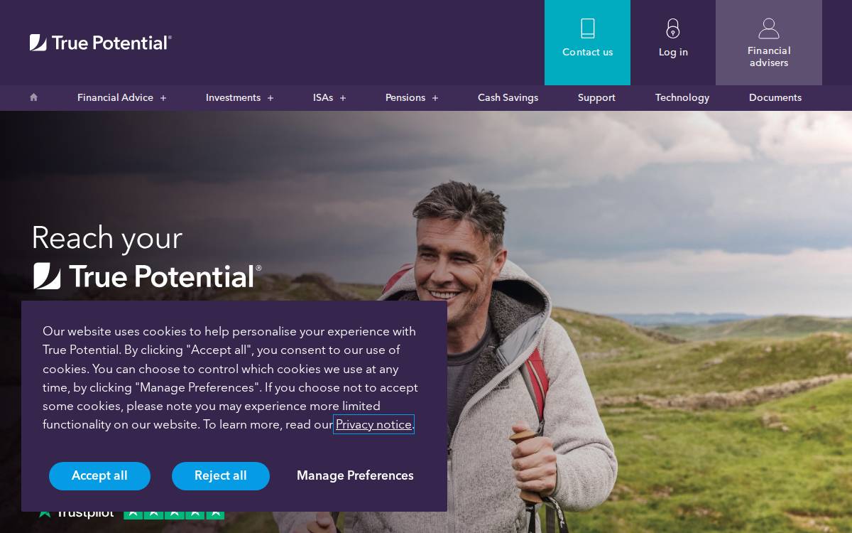 True Potential website preview