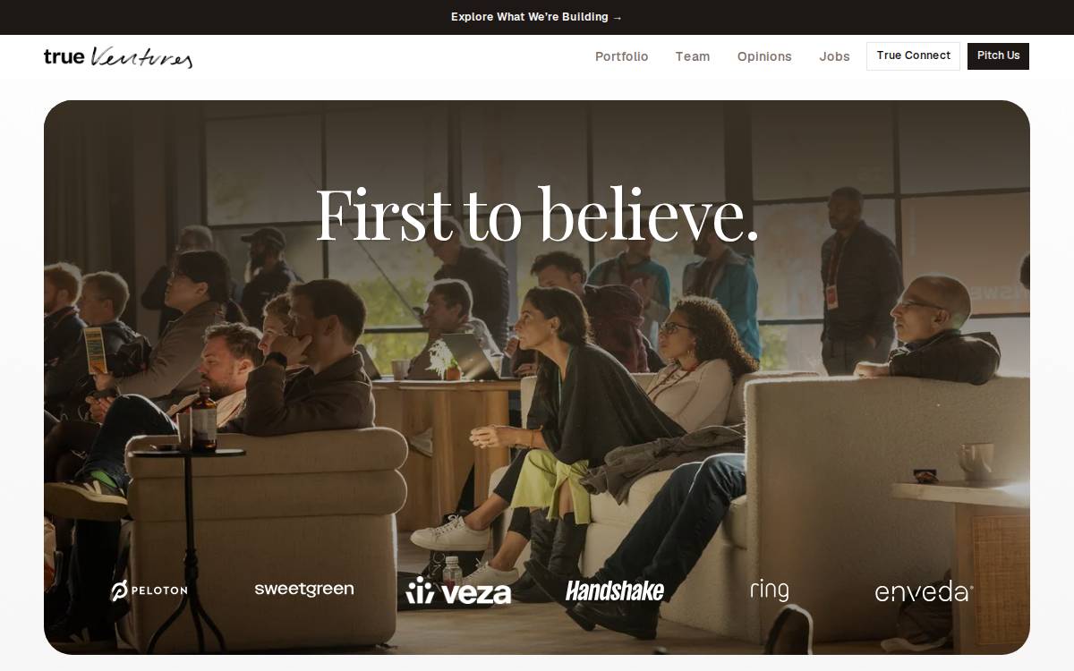 True Ventures website preview