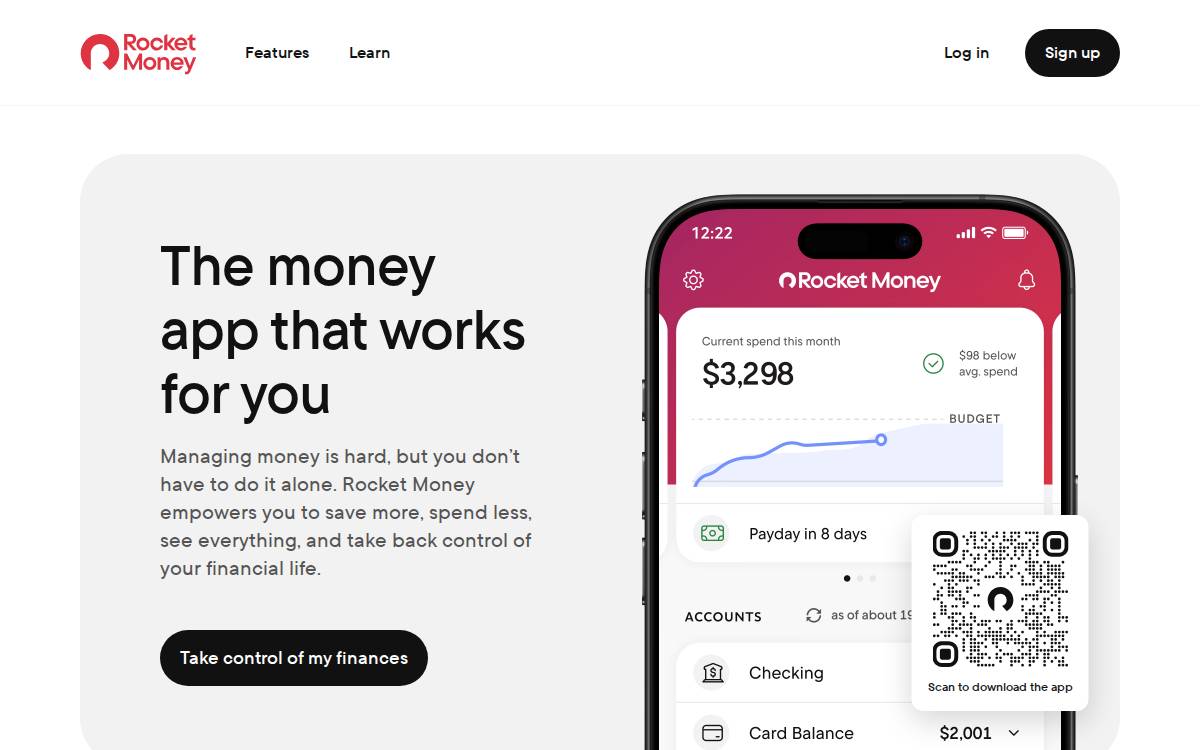 Truebill website preview