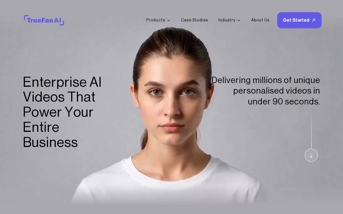 TrueFan website preview