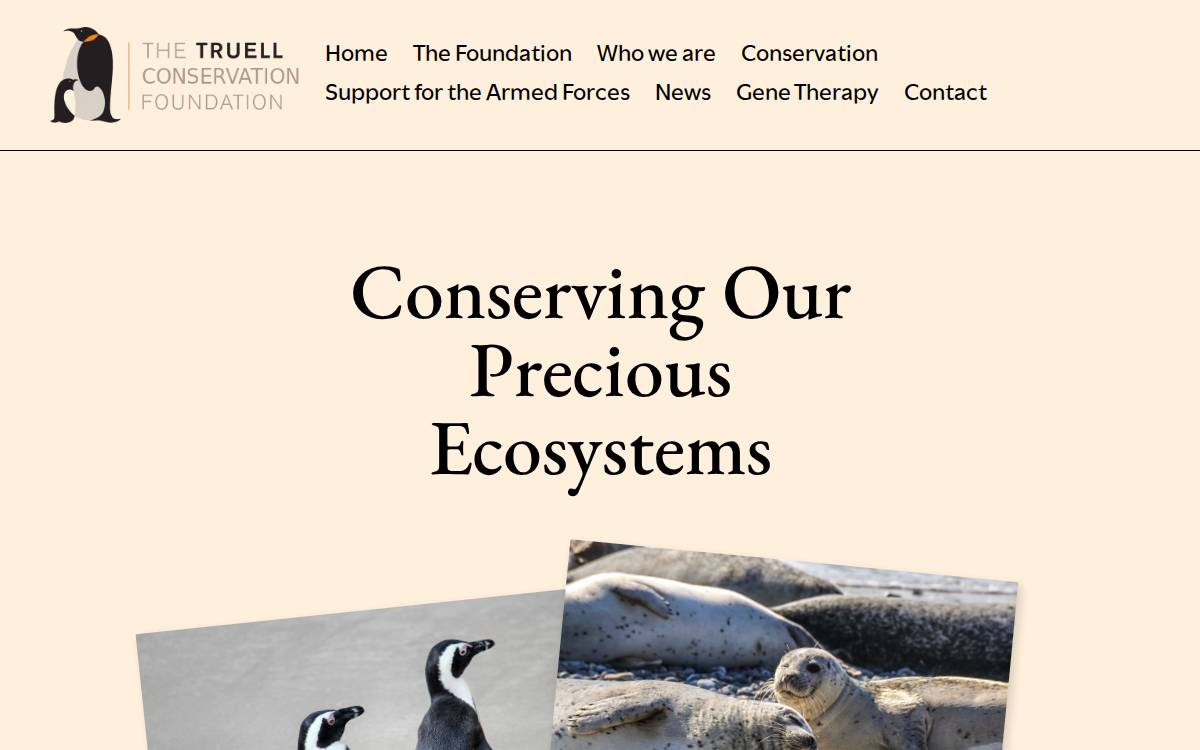 Truellconservationfoundation website preview
