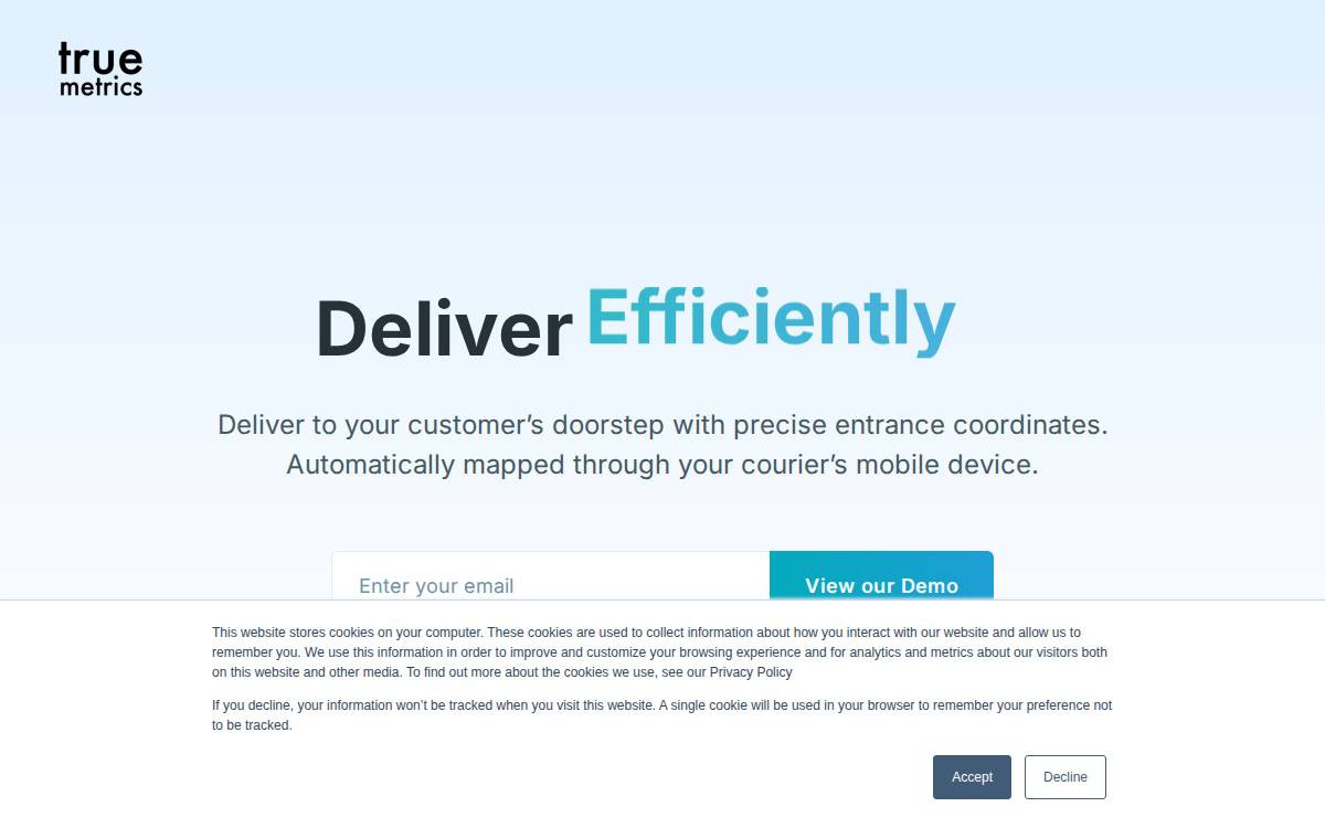 truemetrics website preview