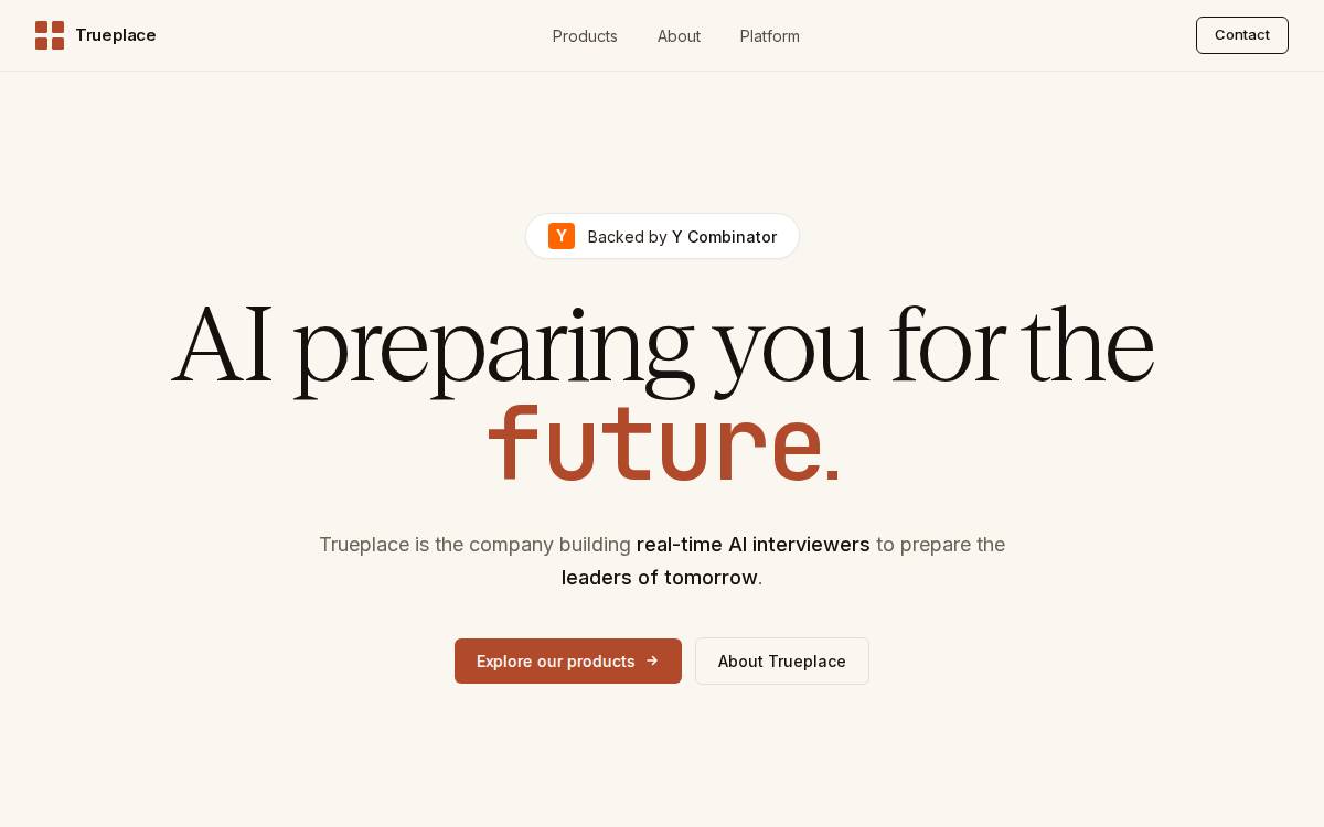 Trueplace website preview