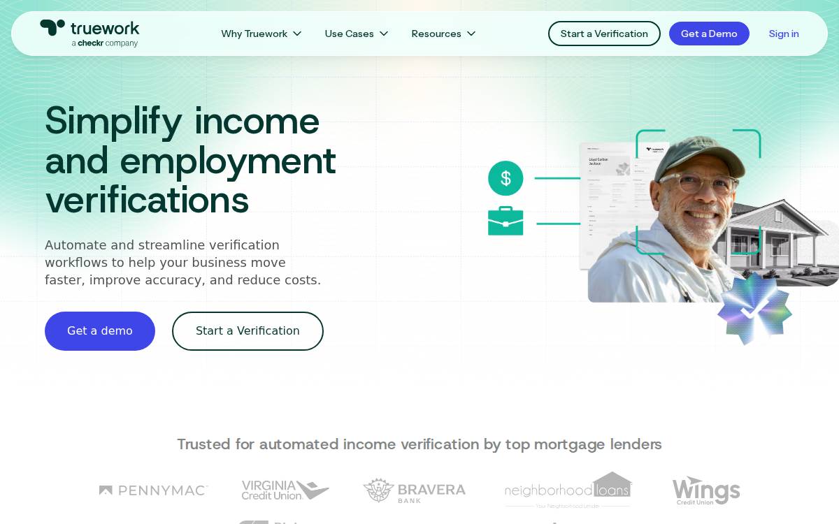 Truework website preview