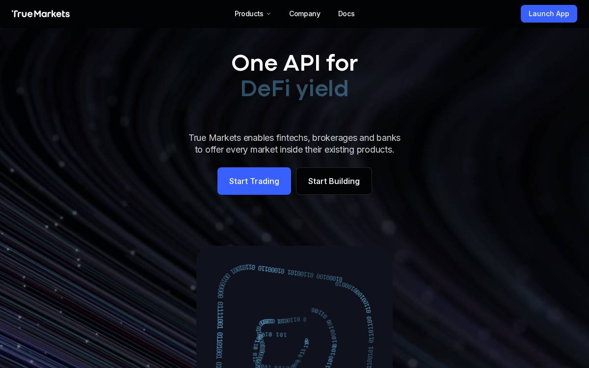 True[X] website preview