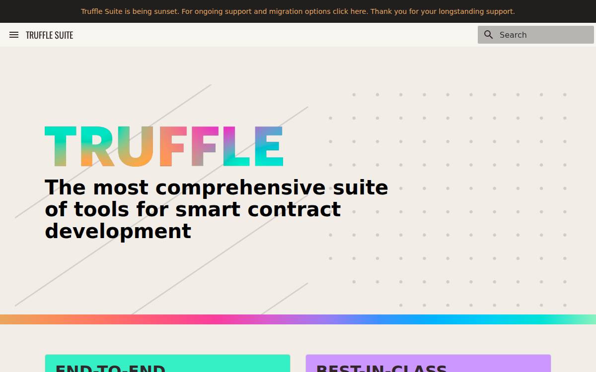 Truffle website preview