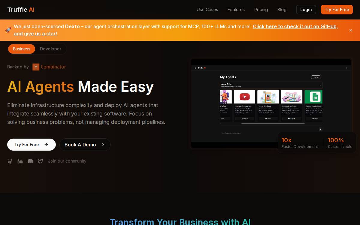 Truffle AI website preview