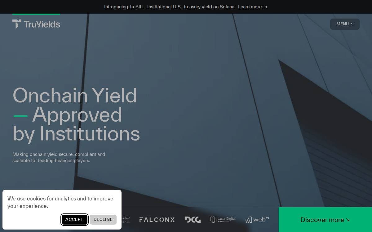 Trufin website preview