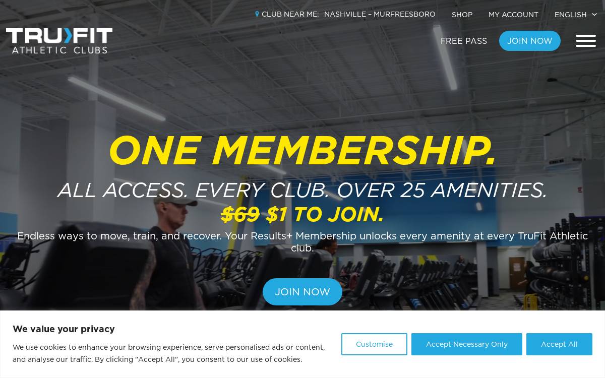 Trufitathleticclubs website preview
