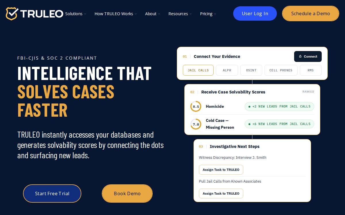Truleo website preview