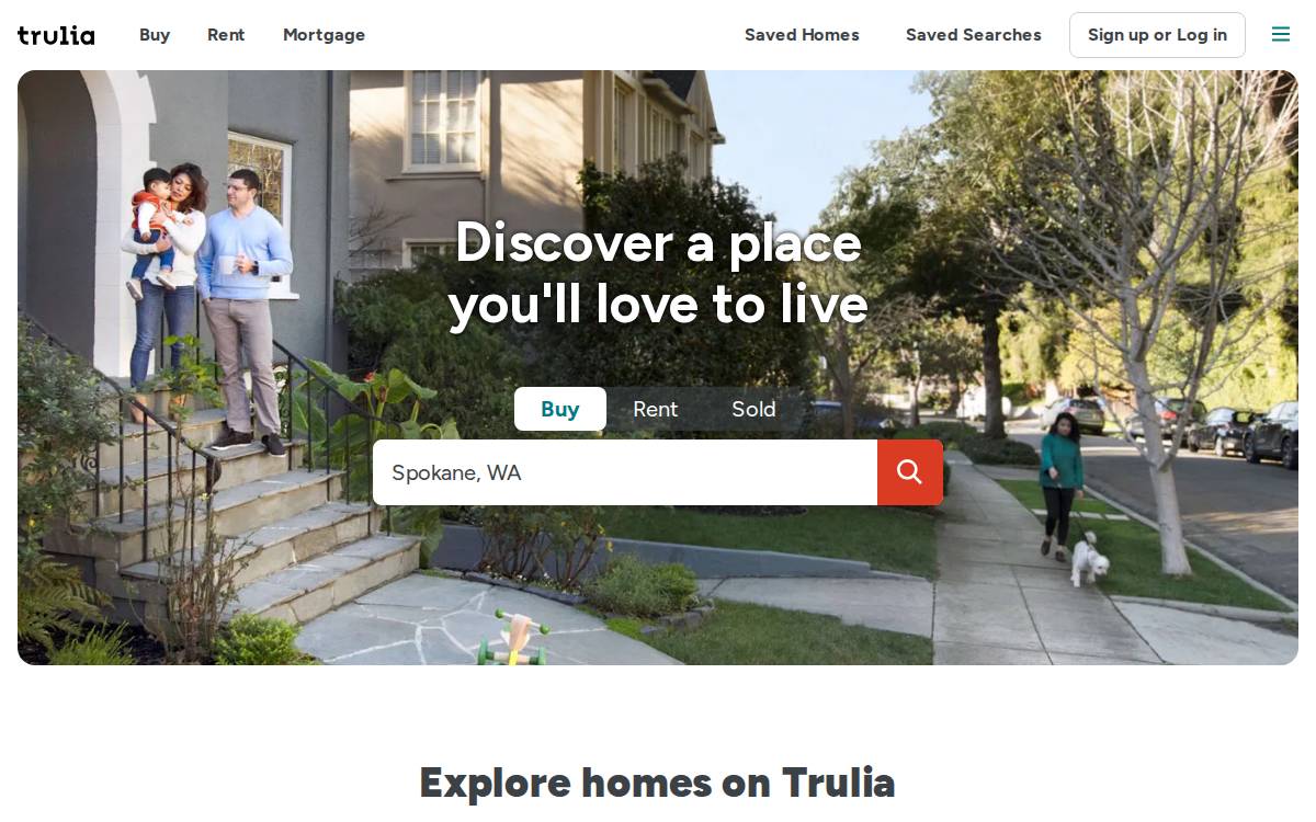 Trulia website preview