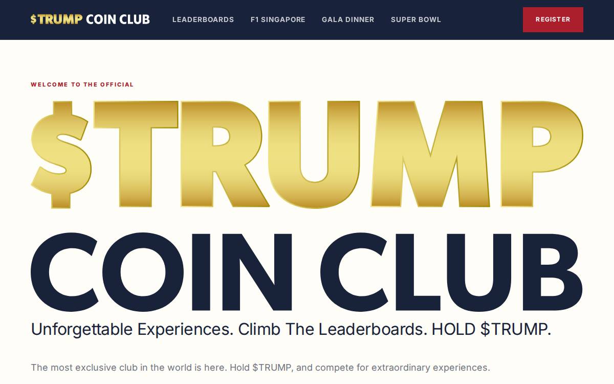 TRUMP website preview