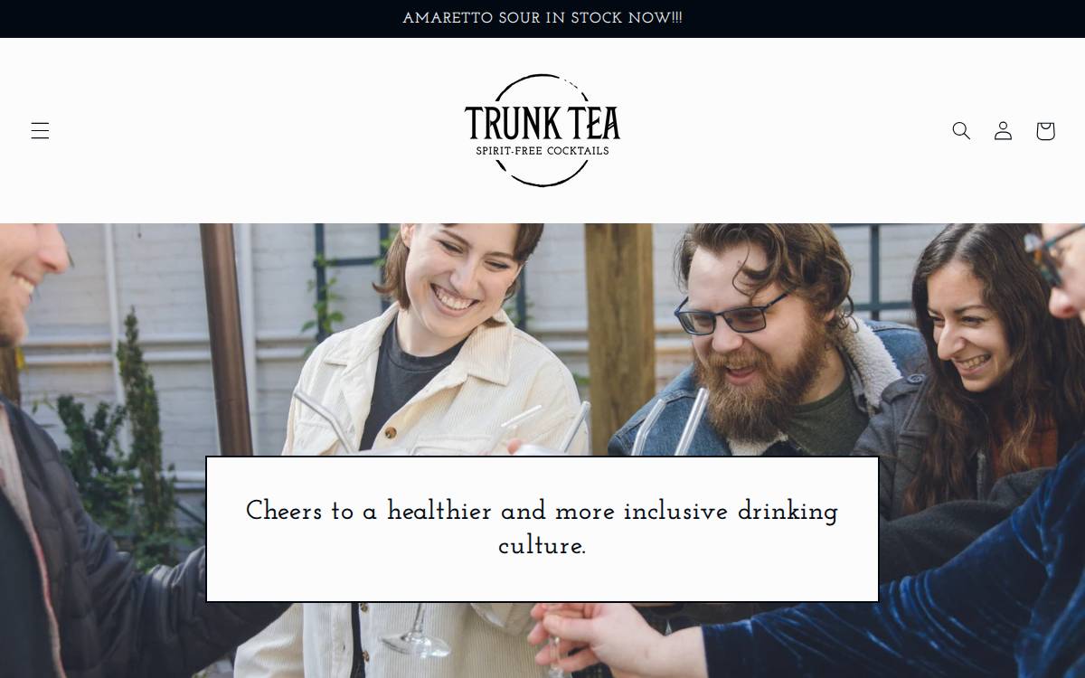 Trunk Tea Cocktails, LLC website preview