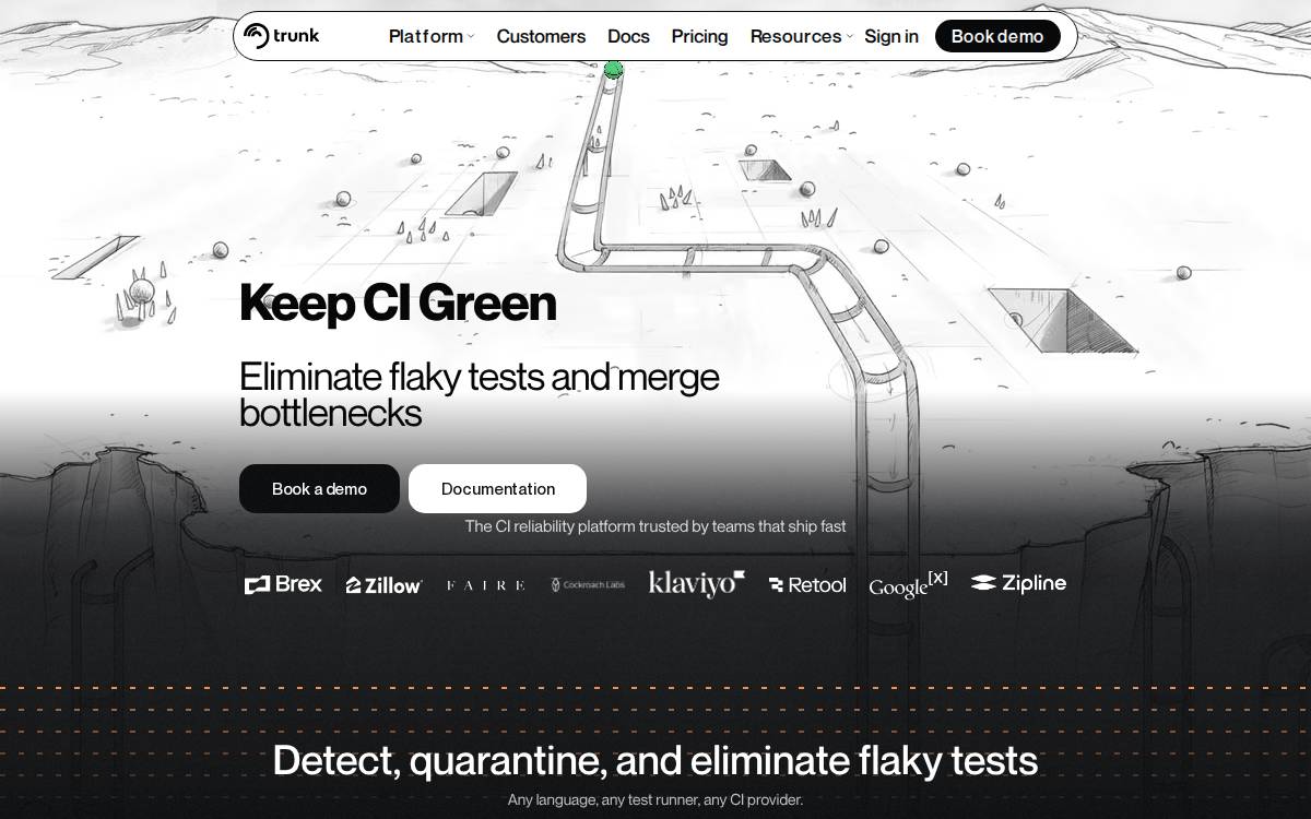 Trunk website preview