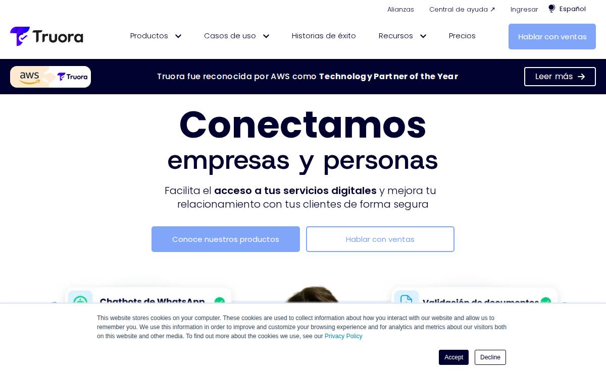 Truora website preview